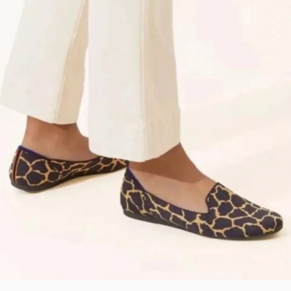 Rothy's Navy Giraffe Loafers